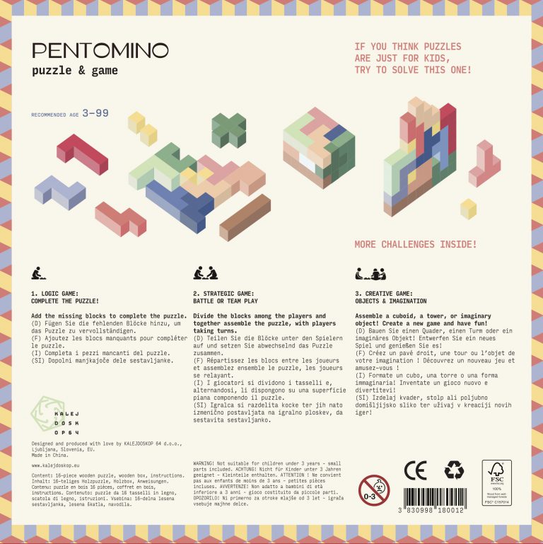 PENTOMINO igra in sestavljanka - slika 2