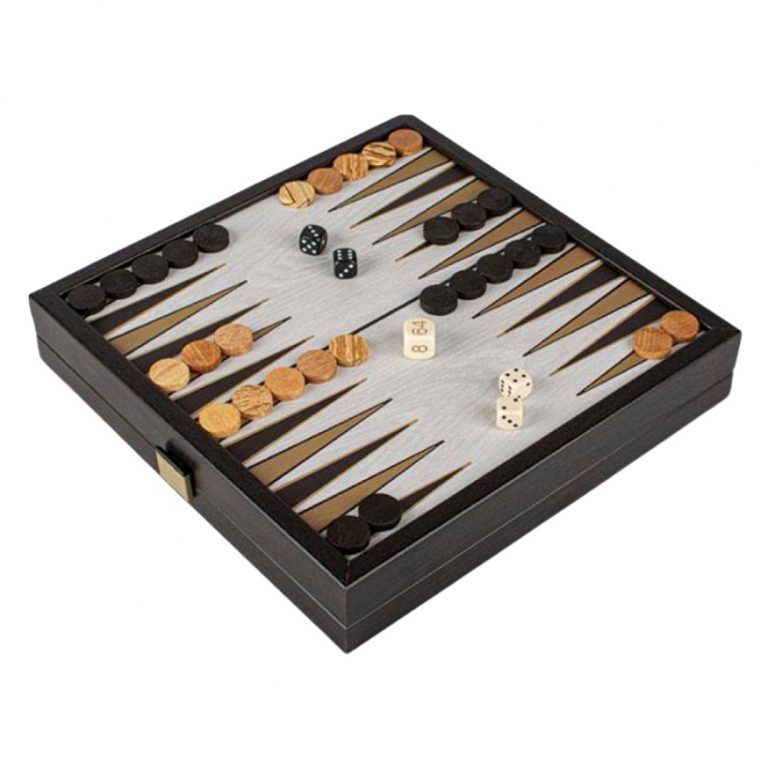 Premium set ŠAH IN BACKGAMMON črne barve - slika 2