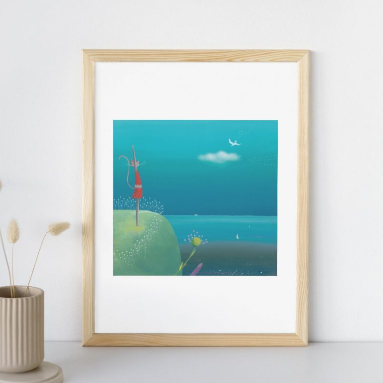 SALAMBA IN MORJE - giclée tisk - slika 2