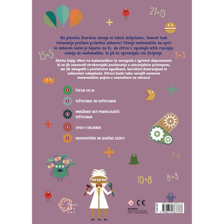 Nori na matematiko: POŠASTNO ZABAVNI RAČUNI (6-7 let) - slika 2